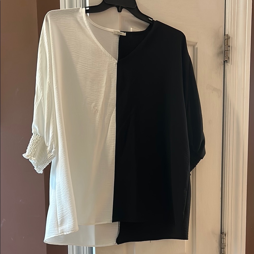Black and White Women's Top